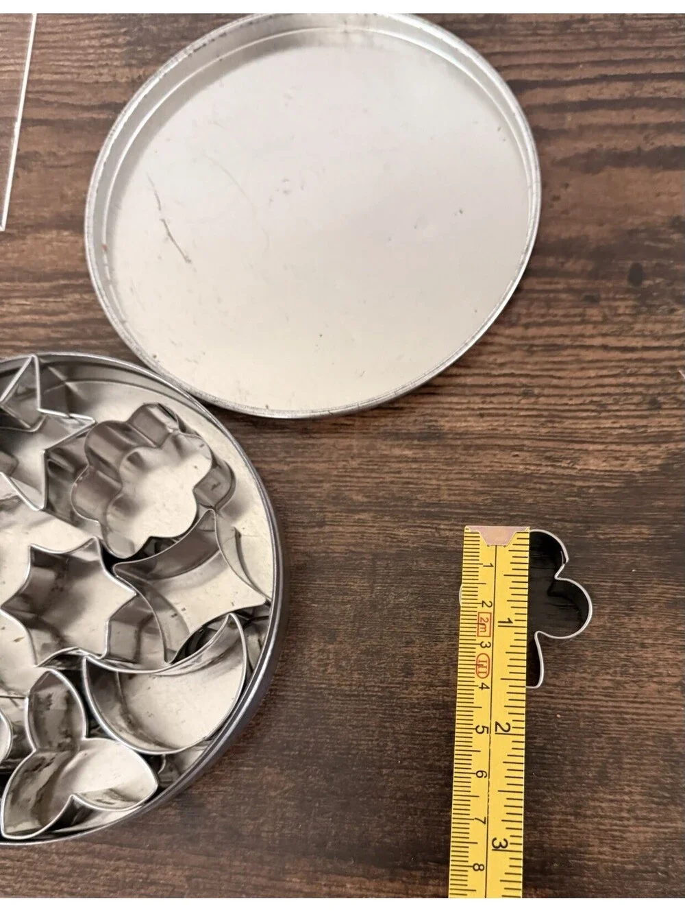 Vintage Set of 11 Miniature Aspic Jelly Cutters Tin Canape Cookie Mold Metal